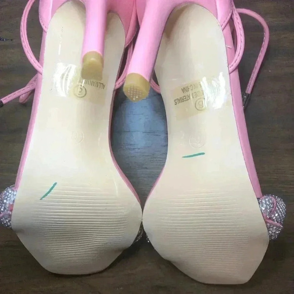 VENUS Pretty in Pink Open Toe Heels - Picture 7 of 15